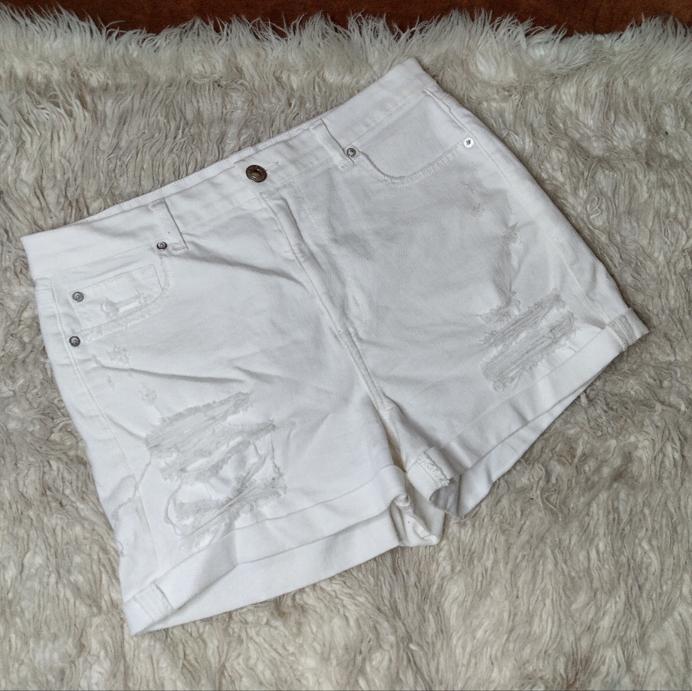 American Eagle Curvy High Rise Shortie Shorts Size 14 - Picture 6 of 12